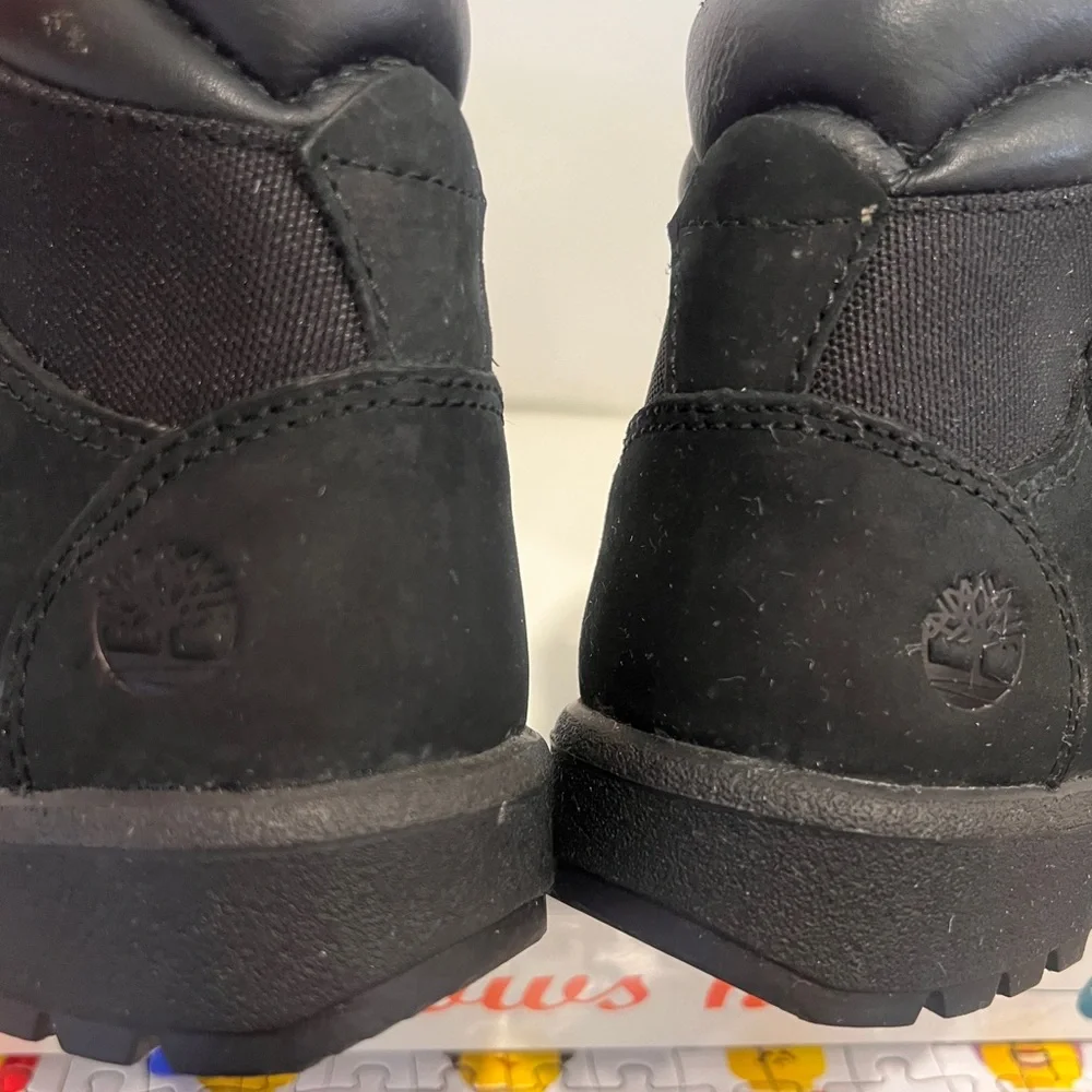 TIMBERLAND KIDS | 6inch black suede  boots boys size 13.5